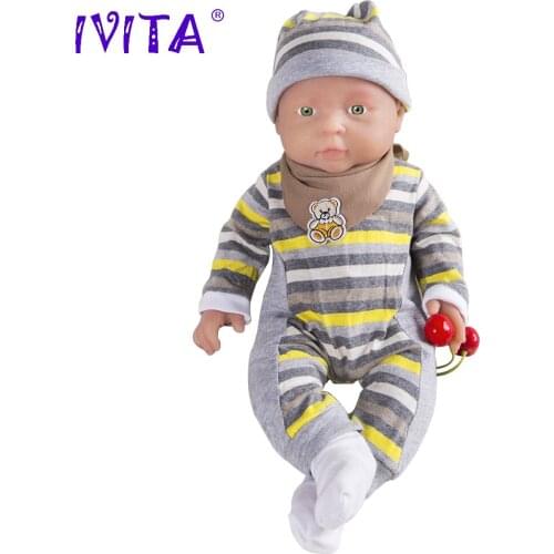 IVITA WG1503 41cm 2kg Silicone Reborn Baby Dolls Lifelike Soft Body Girl Toys Juguetes for Dink Family Over 3 Years Old Kids