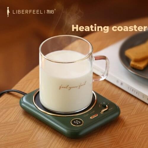 Heating Coaster Cup Warmer 70 ℃ Mug Mat Timed Heating 3 Levels Of Adjustment Constant Temperature For Coffee Milk Tea