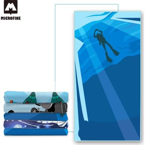Microfine Microfiber Beach Towel 100x180 Swimming Pool Towels Kids Large Sand Free Beach Mat Luxury Towels Sea Summer Sport 2020