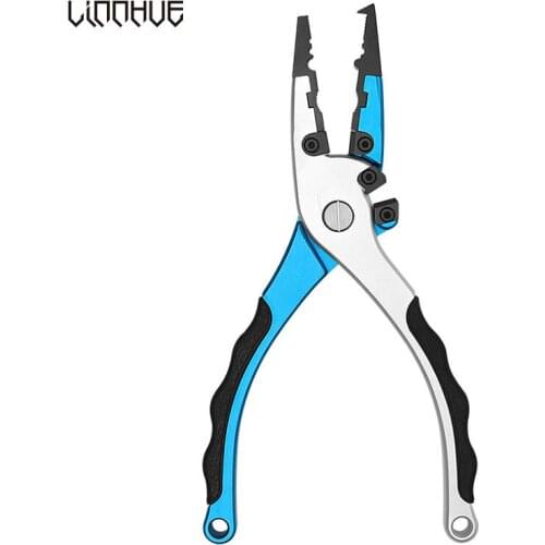 LINNHUE Fishing Pliers Multifunction Aluminum Alloy Hook Recover Line Cutter Lure Fishing Accessories Multi-function Lure Pliers