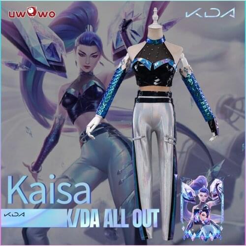 Pre-sale Uwowo LOL KDA Kaisa Cosplay Costume Game K/DA All Out Outfits League of Legends Daughter of the Void Costumes Outfits