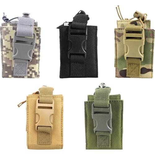 Outdoor Tactical Radio Pouch Hunting Talkie Holder Bag Walkie Waist Bag Holder Pocket For Outdoor Hunting Camping Radio Bag
