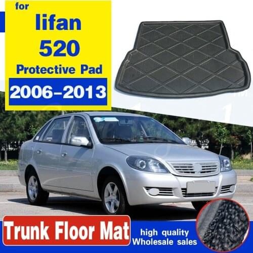 Fit For lifan 520 2006-2013 Rear Trunk Tray Boot Liner Cargo Mat Pad Floor Carpet Mud Kick Trunk mat Waterproof Protective Pad
