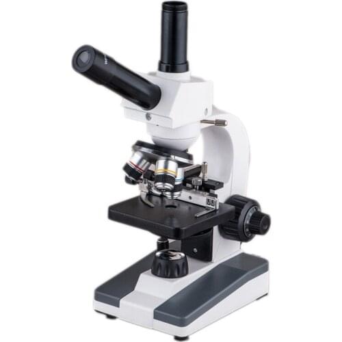 64X-640X Professional Biological Microscope Up/Down LED Monocular Microscope for Students Kids Education with Slides