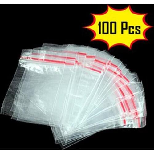 100/pcs transparent self-adhesive OPP plastic bag biscuit bread food gift bag and jewelry Gift packaging ziplock bag