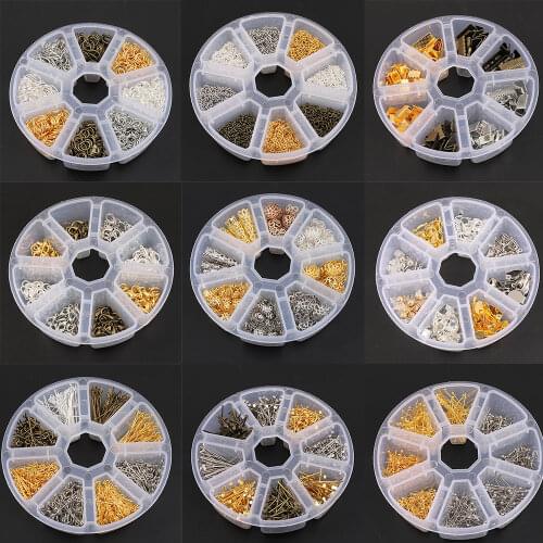 Multi Color Lobster Clasp Hooks,Open Jump Ring,Boxed Jewelry Findings Set, Ends Fastener Clasps ,Extend Chain,DIY Making Set