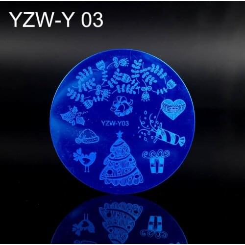 Christmas Flower Nail Art Stamping Plate Snow Halloween Pattern Manicure Image Template Festival New Year Nails Stencil