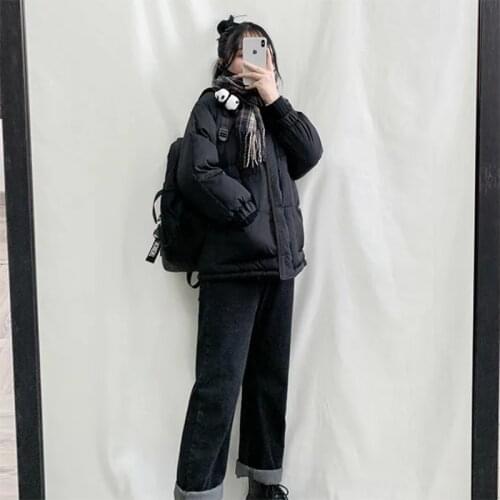 Down padded jacket loose padded jacket short winter padded jacket thickened tide