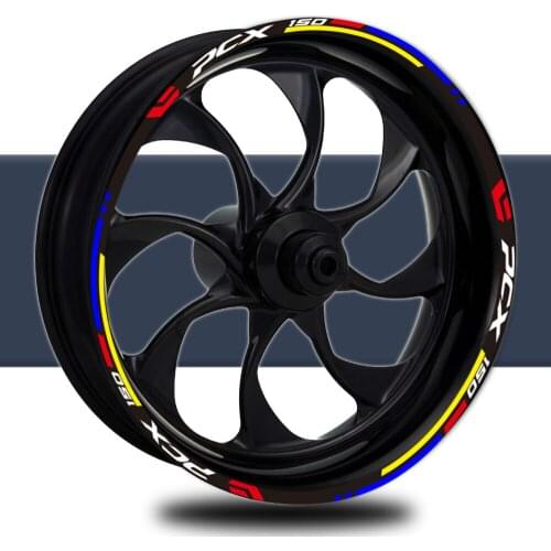 Reflective Motorcycle Accessories Wheel Sticker Inside of Hub Decals Rim Stripe Tape For Honda PCX150