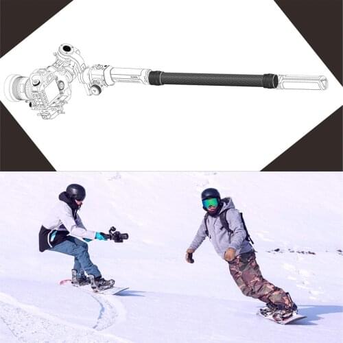 Carbon Fiber Extend Rod Extension Stick for RONIN-S Handheld Bar for DJI Ronin S Gimbal Stabilizer Extender Spare Parts Pole