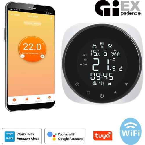 Tuya Smart Wifi Thermostat Temperature Controller for Water/Electric Floor Heating/Water Gas Boiler Works with Alexa Google Home