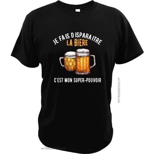 I Disappear Beer This Is My-Superpower T-Shirt Drinking Lovers Great Design Vintage Eu Size High Quality Street Style Camisa