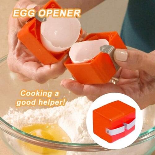 Egg Opening Cube Egg Shell Opener Cracker Knocker Separator Cutter Efficient Kitchen Home Tool