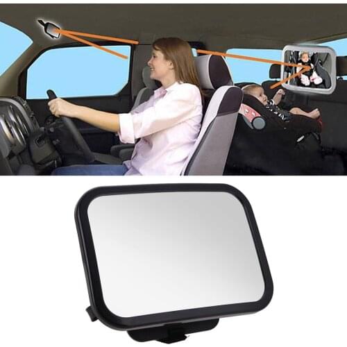 360 Degree Adjustable Shatterproof Baby Car Backseat Rearview Safety Mirror for Infant Care Car Interior Accessories