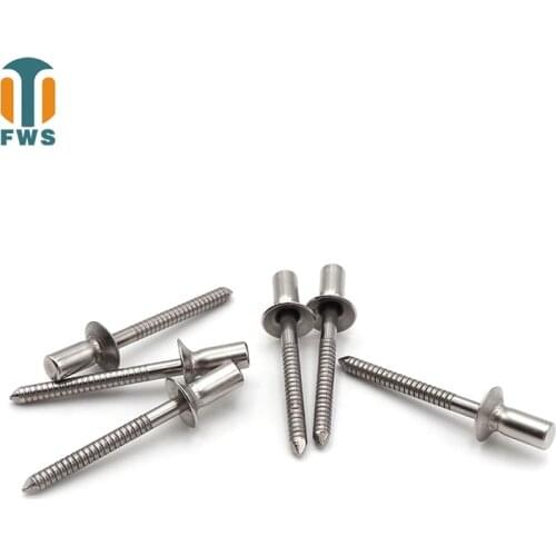 10PCS M4.8*(6-30) mm stainless steel countersunk head closed type Mandrel Blind Rivet Nail Pop Rivets for Furniture Car Aircraft