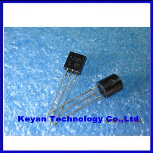 100PCS 13001 MJE13001 TO-92 600V 0.2A NPN Transistor