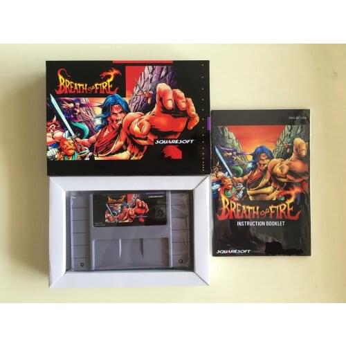 16Bit Games ** Breath of Fire 1 ( USA English Version!! Box+Manual+Cartridge!! )