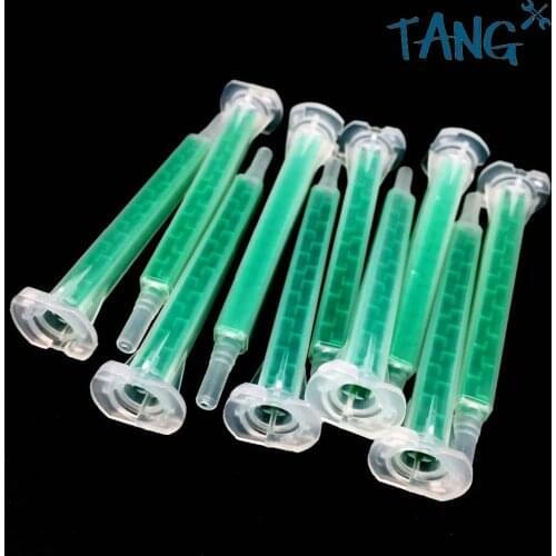 250pcs Resin AB Glue Static Mixer Mixing Tube Mixing Nozzle Syringe Set 83mm for Two Component Liquid Mixing Machine AB Glue Gun