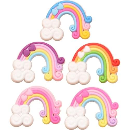 350PCS Cute Heart Rainbow Accessories Baby Girls Headwear Accessories for DIY Barrettes Hariclip Safety Accessory