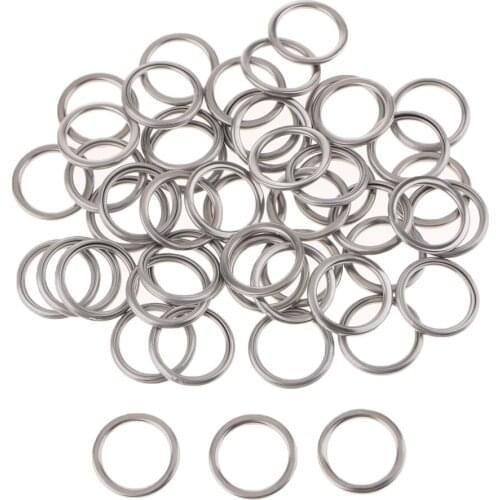 50x M14 Transmission Fluid Drain Plug Crush Washer for Toyota 4Runner Corolla, Replacement for the Part #12157-10010