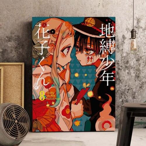 WTQ Canvas Painting Jibaku Shounen Hanako Kun Poster Cartoon Anime HD Print Wall Art Wall Decor Picture Room Decor Home Decor