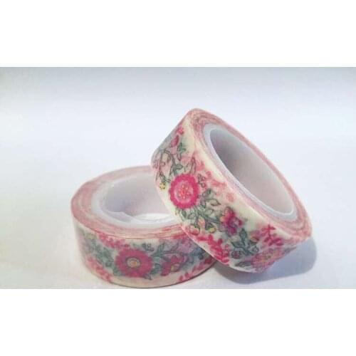Free shipping Beautiful 15mm*10m high quality washi paper tape/little flowers masking japan washi tape