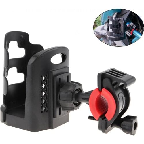 Black Quick-disassembly Universal Handlebar Water Cup Holder Kettle Rack for Bicycles / Motorcycles / Electric / Vehicles