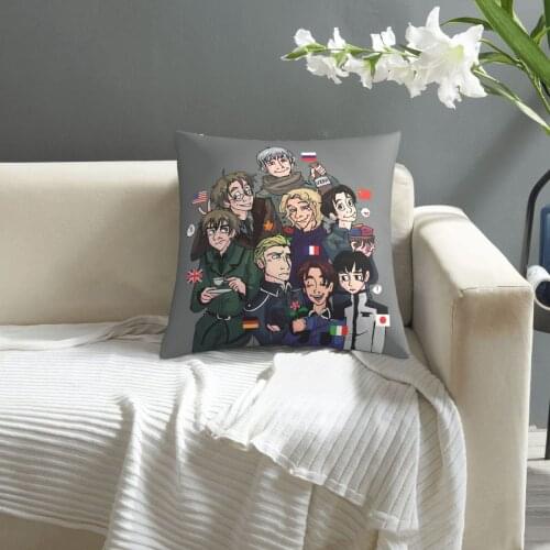 Axis Power Hetalia pattern print Cushion Cover Decorative Pillowcase Chair Seat Square Car Pillow Cover Home Living Textile
