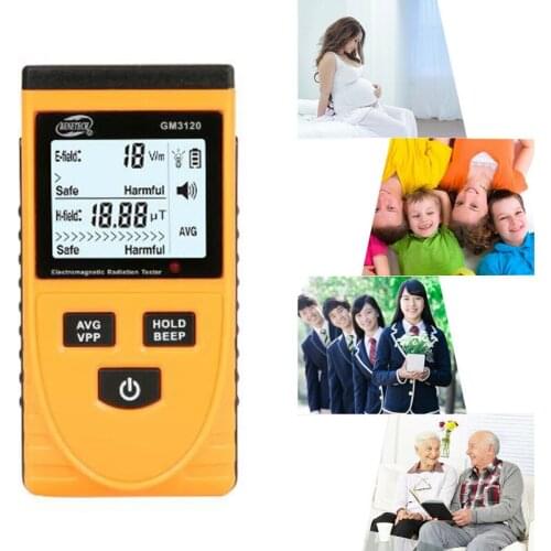 BENETECH GM3120 Electromagnetic Radiation Detector Meter Dosimeter Tester Counter For Electric Field Radiation Magnetic Emission