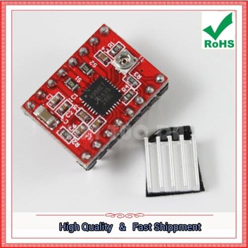 3D Printer A4988 Stepper Motor Driver Reprap 2 ounces of pinned red solder plate module H5B4