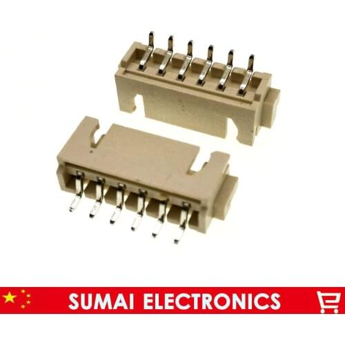 XH-6P male 6Pin SMD Connector XH 2.54mm 6 Pin plug for PCB/Automotive/electronic circuit ect