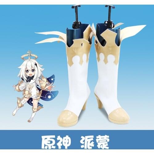 Hot Game Genshin Impact Paimon Cosplay Shoes Women Men Halloween Carnival Fancy Party Cosplay Props Toys Birthday Gifts