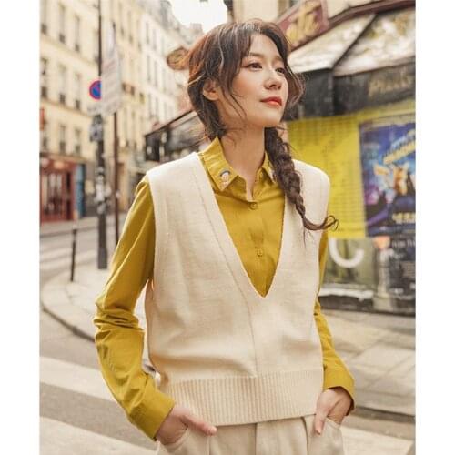 INMAN Women's Knitted Vests