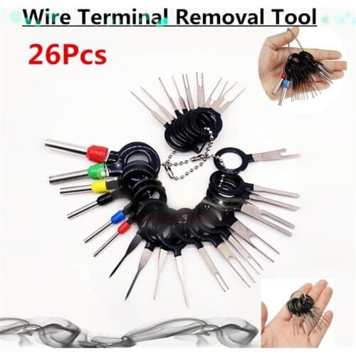 Wire Terminal Removal Tool Stainless Steel Harness Connection Picking Tool Car Electrical Wiring Crimp Connector Pin Extractor K
