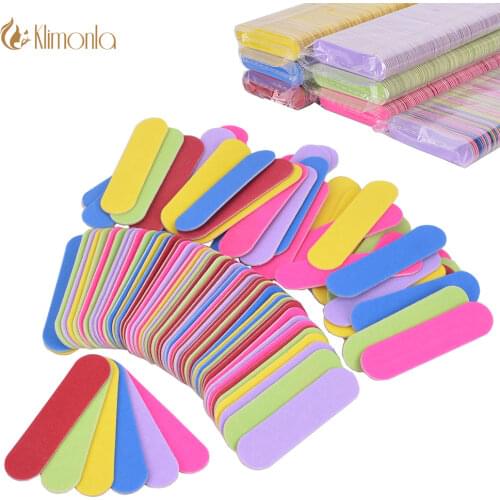 Wholesale 1000Pcs Double Side Nail Files Buffer 240 Trimmer Buffer lime a ongle Nail Art Tools Disposable Sanding File Wooden