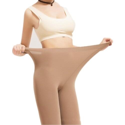 DOIAESKV Women Tights Plus Size 120D Autumn Winter Warm Lined Pantyhose High Waist Female Stretchy Slim Skinny Tights