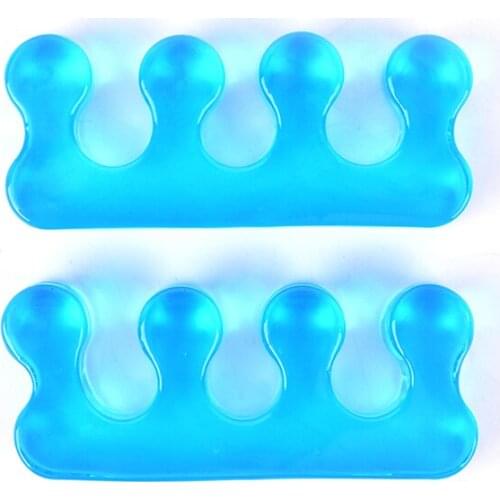 2Pcs Silicone Soft Form For Manicure Pedicure Nail ToolSoft Toe Separating Gel Toe Separator Flexible Finger Spacer