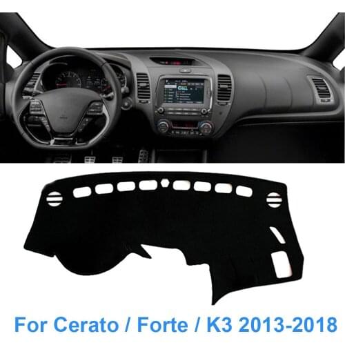 Dash Mat Car Dashboard Cover For Cerato / Forte / K3 2013-2018 Sun Shade Pad Instrument Platform Dashmat Mats