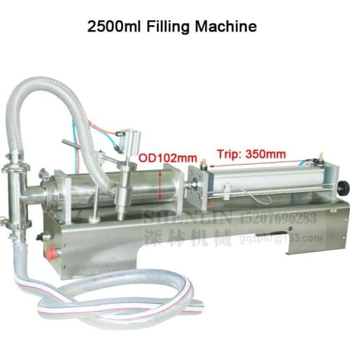 Filling machine 250-2500ml semi-automatic filler equipment SS304 1% accurate bottling machine food soft drink cosmetic filler
