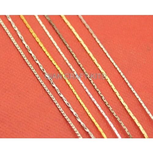 50 meters 0.8mm copper snake chain silver,rhodium shiny gold plated copper beading stringing chain, jewelry making mixed colors