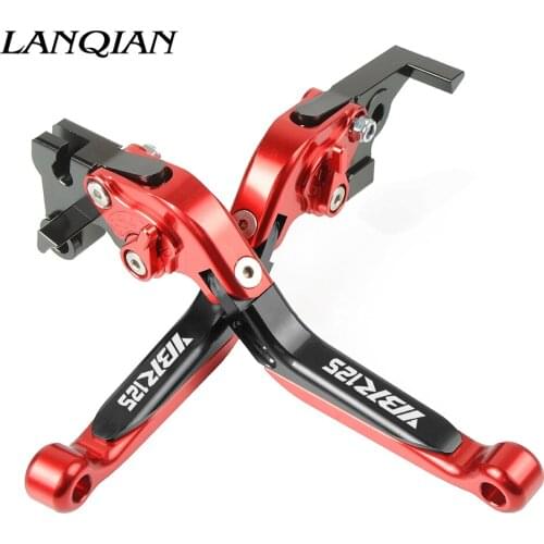Motorcycle Accessories CNC Adjustable Brake Clutch Levers With LOGO For YAMAHA YBR125 YBR 125 2005 2006 2007 2008 2009 2010-2014