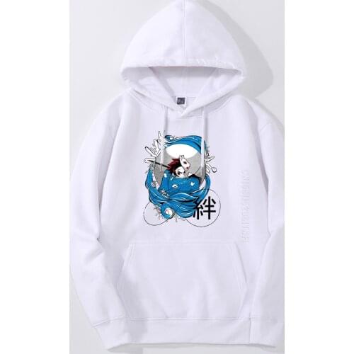 Demon Slayer Kimetsu No Yaiba Men Hoodies Streetwear Hooded Tops Autumn Sweatshirt Warm Daily Casual Bonds Japan Anime Hoodie