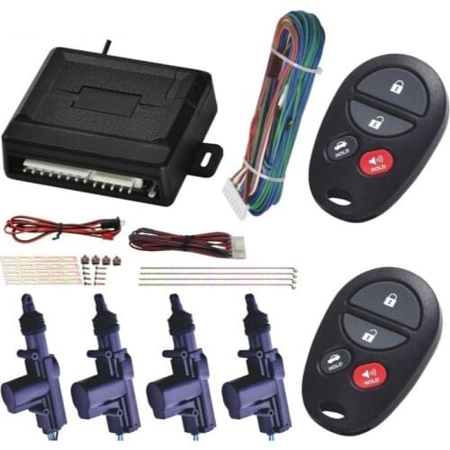 New Universal Vehicle Remote Central Lock Keyless Entry System 2 Car Door Remote Central Locking Kit + Anti-theft Alarm Tool Set