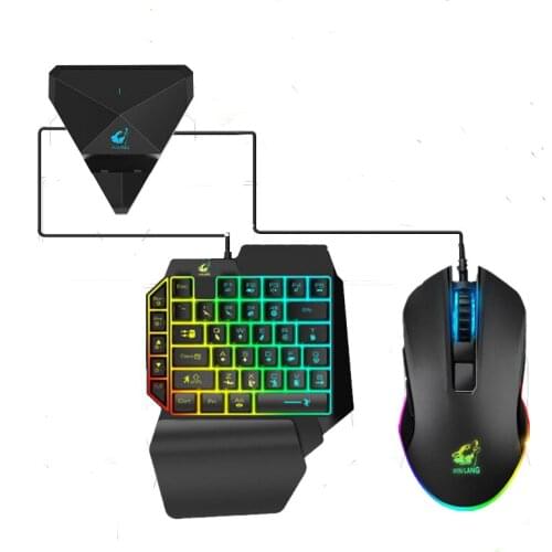 Bluetooth PUBG converter Keyboard Mouse Converter Stand Gaming PUBG Mobile Gamepad Controller Phone Holder