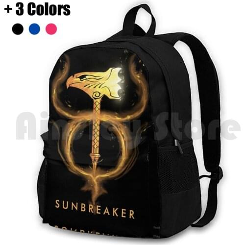 Sunbreaker Outdoor Hiking Backpack Riding Climbing Sports Bag Destiny Sunbreaker Class Hammer Fantasy Scifi Guardian Destiny 2