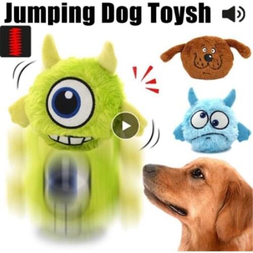 Screening Toy Pet Toys Leash Giggle Ball Shake Interactive Plush Jumping Automatic New Gift Walk Plush Puppy Electronic Supplies