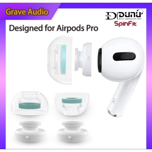 DUNU Spinfit CP1025 Replacement Silicon Earphone Eartip Designed for Airpods Pro 1card with 4 tips 2 adapters