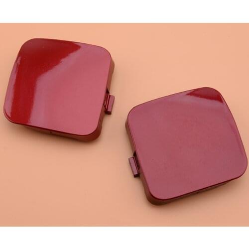 1Pair Red Front Bumper Tow Hook Eye Cover Cap Fit for Toyota RAV4 2009 2010 2011 2012