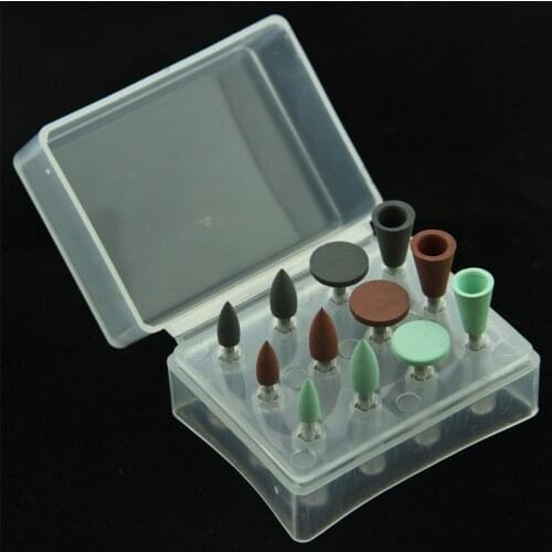 12 pieces dental polishing tools Rubber Polishers RA for Amalgam Alloy Polishing and Finishing
