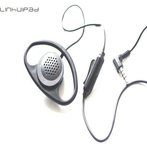Linhuipad Cheap wholesale price 3.5 mm stereo Ear Hook earphones earbuds For Tour Guide System Monitor System Receiver 100 PCS